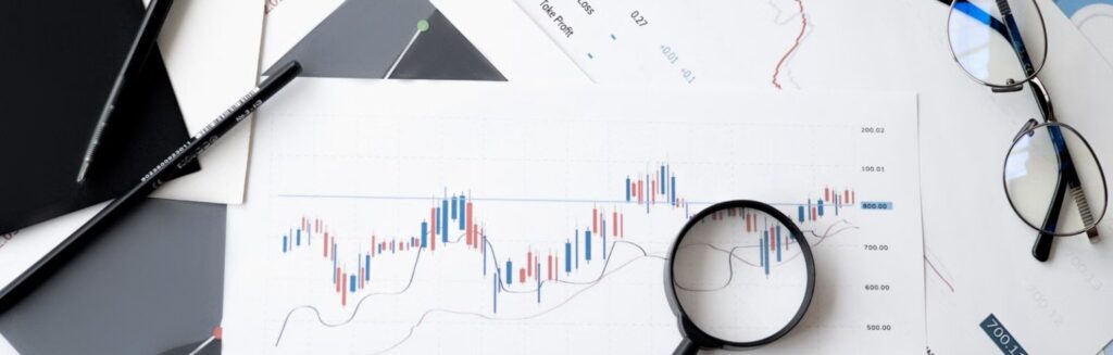 Gráficos e relatórios usados para avaliar fundos imobiliários